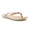 Ipanema Wave Sandals - Beige/Gold Patent