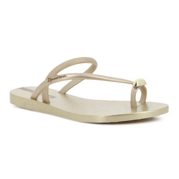 Ipanema Glam Toe Ring Sandal - Beige/Gold