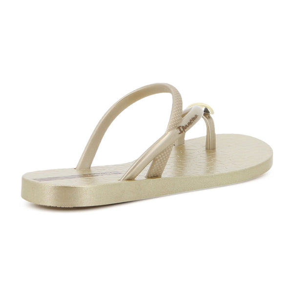 Ipanema Glam Toe Ring Sandal - Beige/Gold