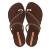 Ipanema Glam Toe Ring Sandal - Brown/Rose Gold
