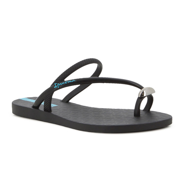 Ipanema Glam Toe Ring Sandal - Black/Blue
