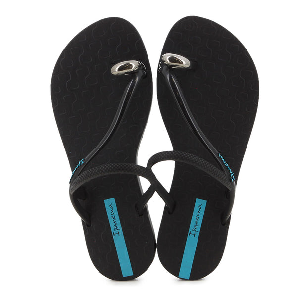 Ipanema Glam Toe Ring Sandal - Black/Blue