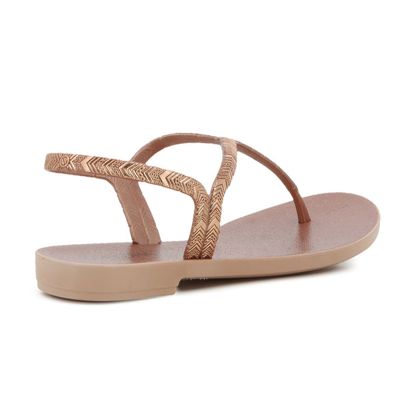 Grendha Amor Em Flor Sandal - Rose Gold Glitter
