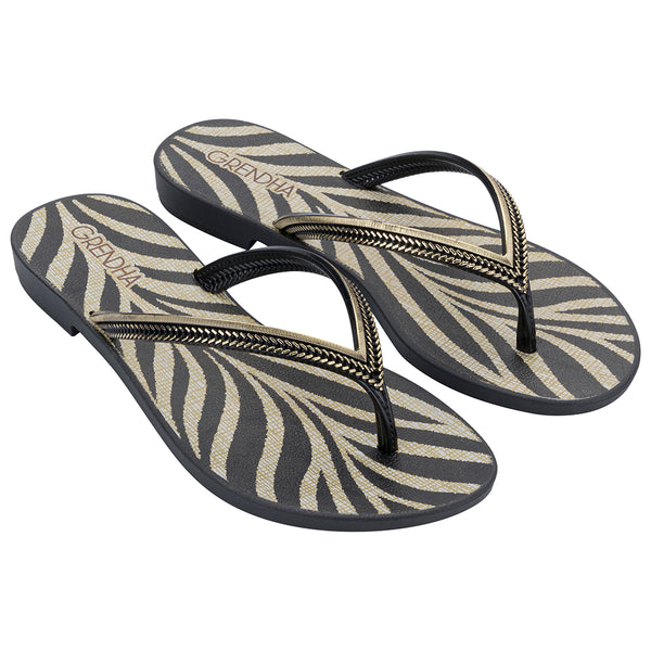Grendha Acai Energia Sandal - Zebra Black
