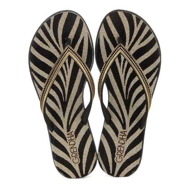 Grendha Acai Energia Sandal - Zebra Black