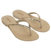 Grendha Amor Em Flor Thong Sandal - Gold Glitter