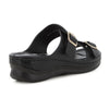 Pierre Cardin Twin Buckle Sandals - Black