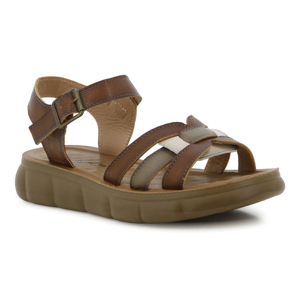 Pierre Cardin 2 Tone Sandal  - Brown