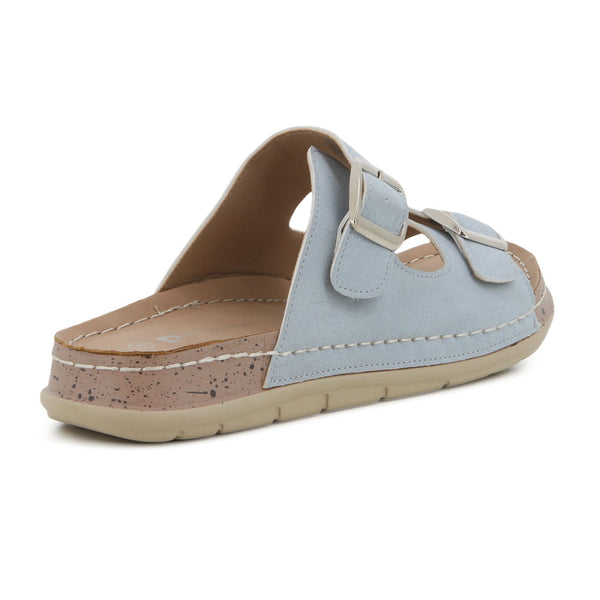 Pierre Cardin Twin Buckle Sandal  - Blue