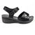 Alessio Metal Trim Sandals - Black