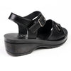 Alessio Metal Trim Sandals - Black