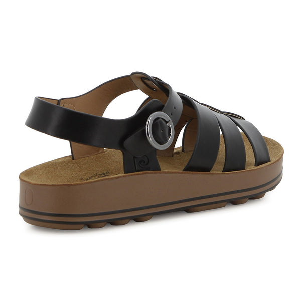 Pierre Cardin Gladiator Sandal  - Black