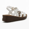 Pierre Cardin Low Wedge - White