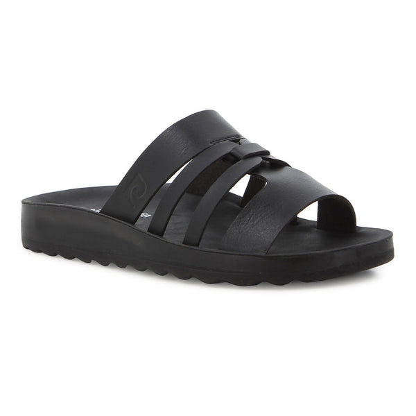 Pierre Cardin Strappy Slip In - Black