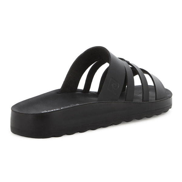 Pierre Cardin Strappy Slip In - Black