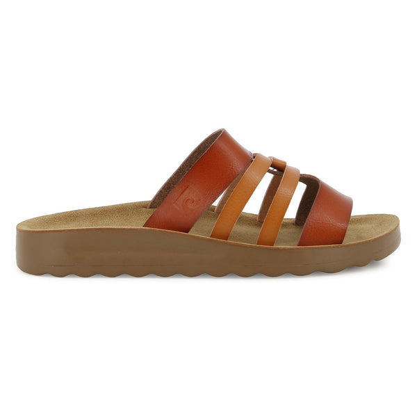 Pierre Cardin Strappy Slip In - Tan Multi