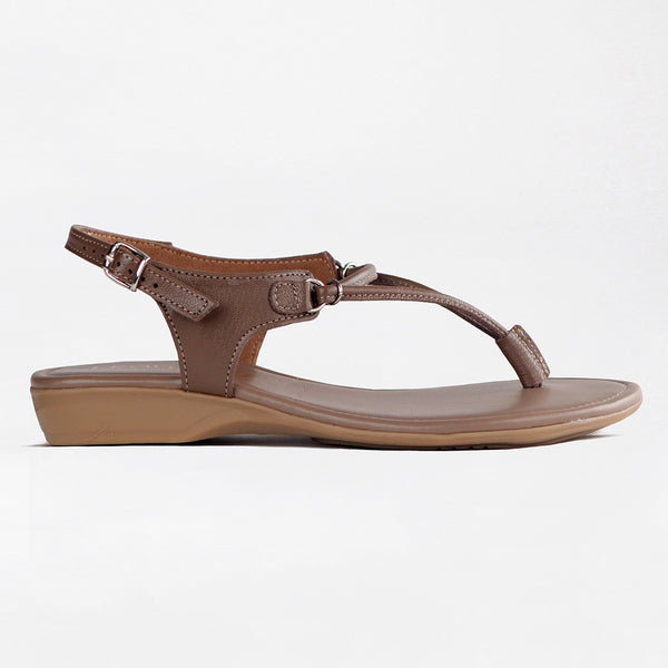 Froggie Ella Leather Sandal - Stone
