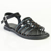 Alessio Strippy Sandal - Black Combo