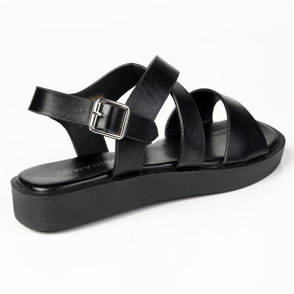 Madison Thong/Sling Sandal - Black