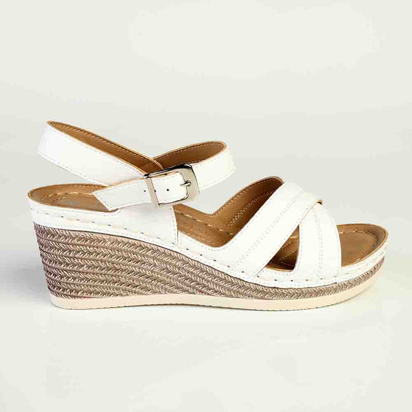 Franco Rossi Cross Wedge - White