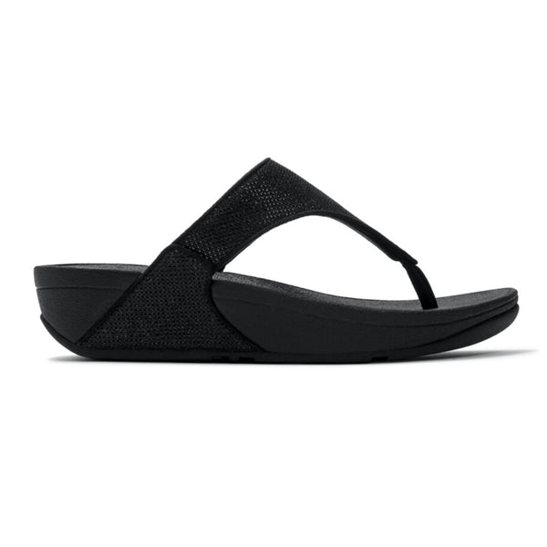 Fit Flop Lulu Textured Glitzy Sandal - Black