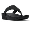 Fit Flop Lulu Textured Glitzy Sandal - Black