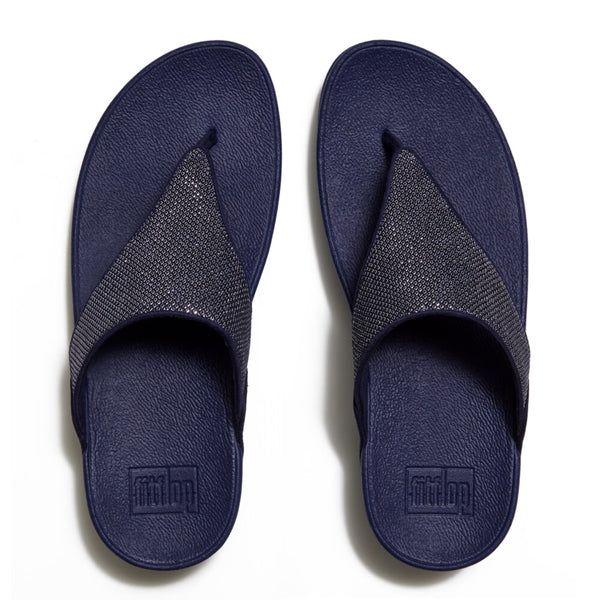 Fit Flop Lulu Textured Glitzy Sandal - Nightfall Blue