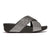 Fit Flop Lulu Glitterdust Cross Slides Sandal - Pewter