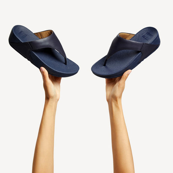 Fit Flop Lulu Leather Sandal - Midnight Navy