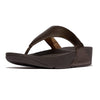 Fit Flop Lulu Leather Sandal - Metallic Chocolate Brown