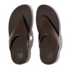Fit Flop Lulu Leather Sandal - Metallic Chocolate Brown