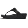 Fit Flop Lulu Toe Post Snake Sandal - Black