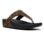Fit Flop Lulu Toe Post Leopard Suede Sandal - Tan/Black Mix
