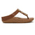 Fit Flop Lulu Toe Post Sleek Resin Trim Leather Sandal - Terracotta Tan
