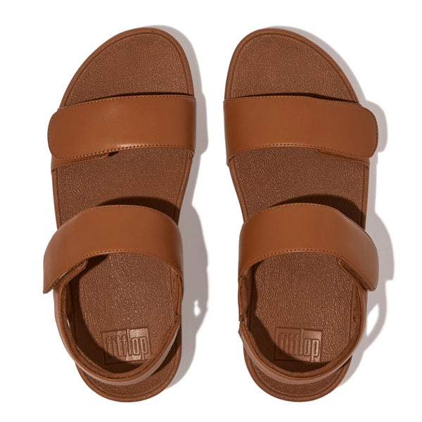 Fit Flop Lulu Adjustable Leather Sandal - Light Tan