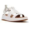 Fit Flop F-Mode Fisherman Platform Leather Sandal - Urban White