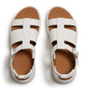 Fit Flop F-Mode Fisherman Platform Leather Sandal - Urban White