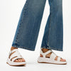 Fit Flop F-Mode Fisherman Platform Leather Sandal - Urban White