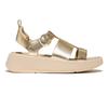 Fit Flop F-Mode Fisherman Flatform Leather Sandal - Platino