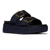 Fit Flop Gen FF-Max Two Bar Buckle Slides - Dark Denim