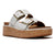 Fit Flop Gen FF-Max Two Bar Buckle Leather Slides - Urban White
