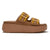 Fit Flop Gen FF-Max Buckle Stripe-Webbing Slides - Classic Tan