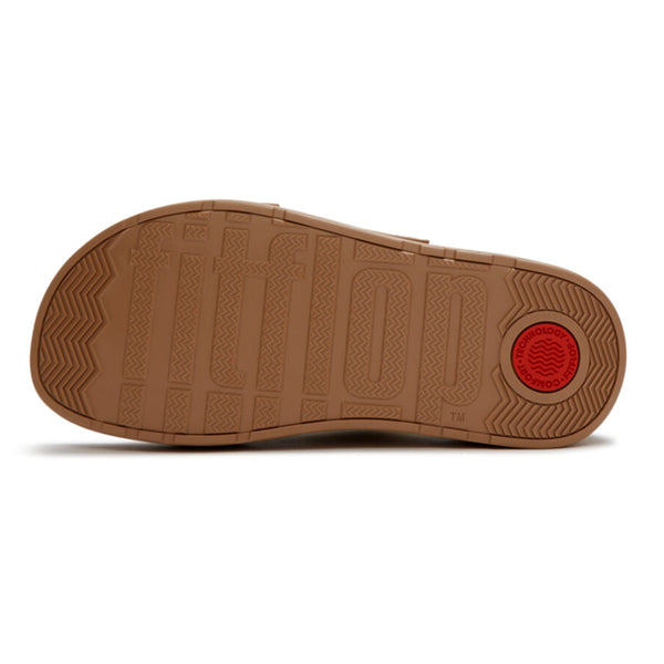 Fit Flop Gen FF-Max Buckle Stripe-Webbing Slides - Classic Tan