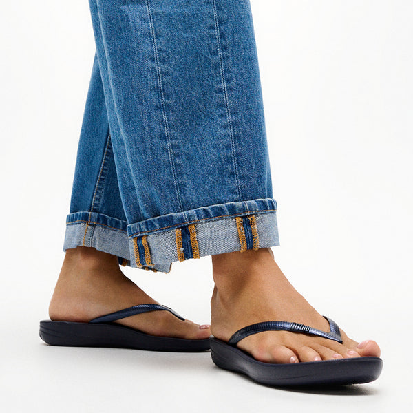 Fit Flop iQushion Ergonomic Flip-Flops - Midnight Navy
