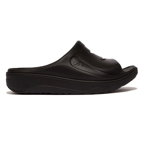 Fit Flop iQushion Relief Recovery Slides - Black