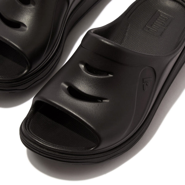 Fit Flop iQushion Relief Recovery Slides - Black