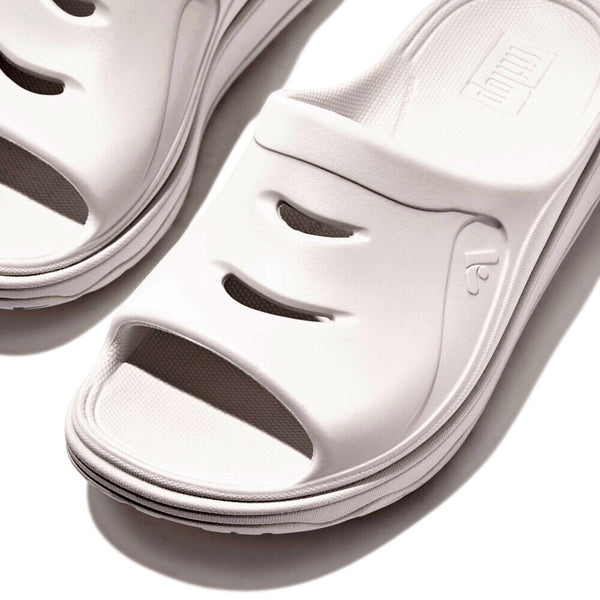 Fit Flop iQushion Relief Recovery Slides - Urban White