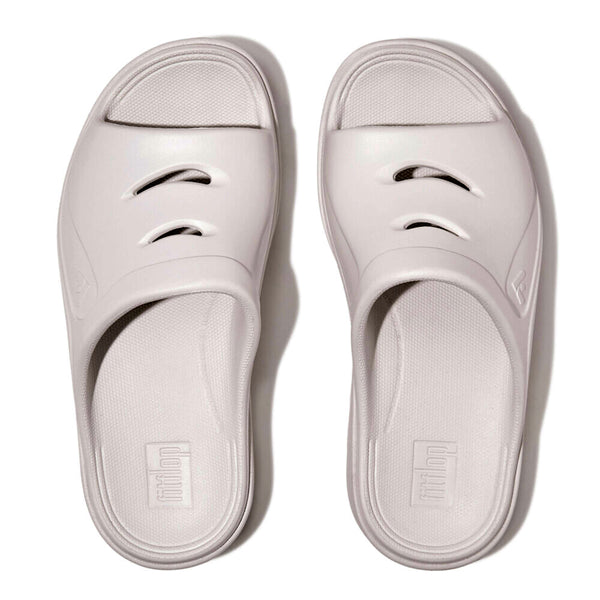 Fit Flop iQushion Relief Recovery Slides - Urban White