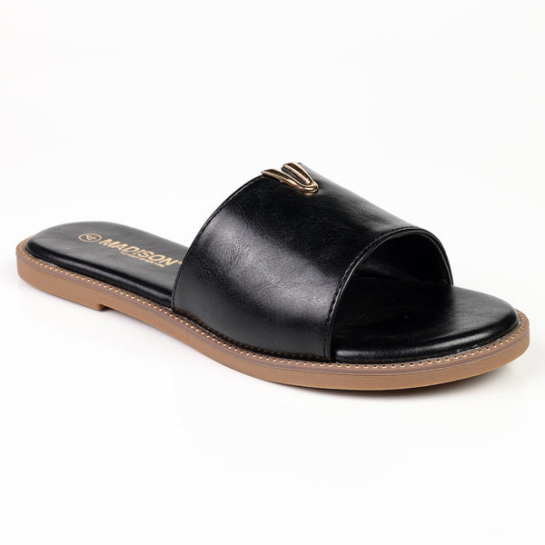 Alessio Flat Sandal - Black