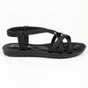 Alessio Elastic Sandal - Black